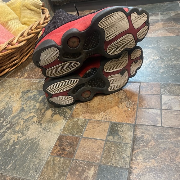 Jordan Retro 13 Black Red Sneakers - Picture 8 of 11